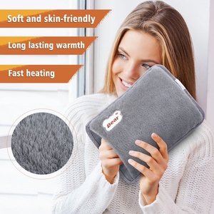 Bolsa de Agua Caliente Eléctrica Portátil de Felpa, Bonita y Moderna, Recargable, Calentador de Manos - Product Image 2