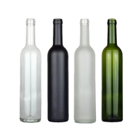 Bouteille de vin de Bourgogne en verre de 750 ml, emballage vide de qualité supérieure, produit en usine, vente en gros