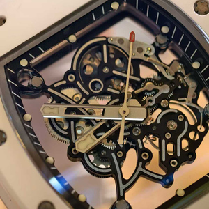 <span class=keywords><strong>Montre</strong></span> mécanique haut de gamme pour <span class=keywords><strong>homme</strong></span> personnalisable RM055 avec lunette en céramique blanche, boîtier en titane et mouvement squeletté - Product Image 5