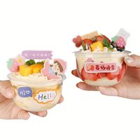 Gobelet transparent jetable en PET pour pâtisserie, mini-gâteau mousse, sushi, 250 ml, avec couvercles en U, pour sandwichs, gelées, jus, sucre