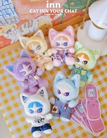 Authentic INN Cat in Your Chat Series PVC Plush Dolls Blind Boxes Pendant Decorative Cute Toys for Gifts