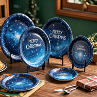 Assiettes en papier jetables de qualité supérieure pour les fêtes