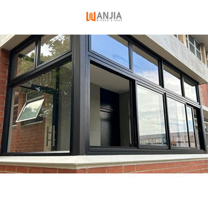 Fenêtre coulissante en aluminium WANJIA, vente en gros d'usine, fenêtre coulissante à 3 rails, fenêtres coulissantes en verre, fenêtre coulissante en aluminium à double vitrage - Product Image 4