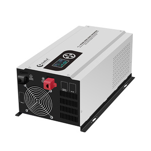 Convertisseur de puissance à onde sinusoïdale pure 120v 220v 240v basse fréquence 24v 48vdc 6000w 6kw hors réseau hybride solaire double phase - Product Image 2