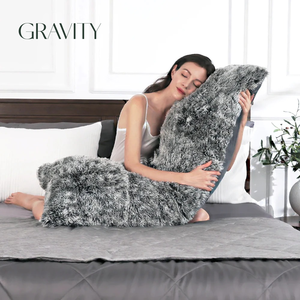 כרית גוף ארוכה לשינה מפרוות ארנבת רכה עם קצף זיכרון לטיפול בצוואר למבוגרים - Product Image 1