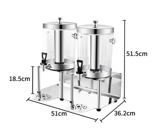 <span class=keywords><strong>Distributeur</strong></span> de boissons en verre transparent de 16 L avec robinet, style moderne, pour fêtes, jus, bière, stockage de boissons, méthode de réfrigération, <span class=keywords><strong>eau</strong></span> - Product Image 2