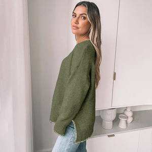 Nouvelle mode de pull en cachemire doux et épaissi pull en tricot pour femmes à imprimé personnalisé d'automne - Product Image 4