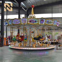 Manège d'extérieur Nova Rides CTD-16-ZT01, carrousel animalier 16 places, prix attractif, jeu pour enfants, fête foraine