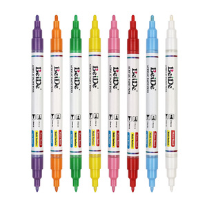 <span class=keywords><strong>Marcadores</strong></span> de Pintura Acrílica de Doble Punta, Opacos, Permanentes, Envío Rápido, 8 Colores, Herramienta Universal para Dibujo Profesional - Product Image 3