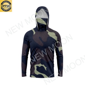 Custom UPF 50+ Fishing UV <b>Hoodie</b> <b>Lightweight</b> Breathable Men's Sun Protection Clothes Fishing Sweatshirt - Product Image 2