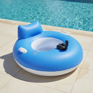 Nuovo Materassino Gonfiabile Elettrico Galleggiante con Elica Integrata, Schienale Pieghevole per Piscina e Uso <span class=keywords><strong>in</strong></span> <span class=keywords><strong>Acqua</strong></span> - Product Image 3