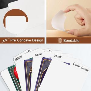 Séparateurs de cartes à collectionner, séparateurs de cartes vierges en papier blanc avec languettes pour boîtes de rangement, cartes de jeux MTG TCG et de <span class=keywords><strong>sport</strong></span> - Product Image 3