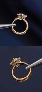 Xinfly Luxury 18K Gold <b>Huggie</b> Earrings Trendy Classic Style Fine Hoop Jewelry High Quality Lab Grown Diamonds for Women - Product Image 4