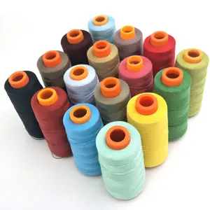 20S/2 40/2 20S/3 50/3 Spun Polyester Sợi Chủ Đề Nhà Cung Cấp Bán Buôn 100% Polyester Sewing Thread Cho Máy May