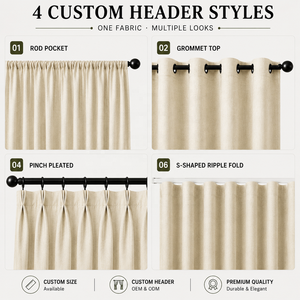 Cortina de Chenilla Opaca de Grado Comercial, Jacquard de Doble Cara, Proveedor para Hoteles, Fabricante para Pedidos al por Mayor y Tamaños Personalizados - Product Image 5