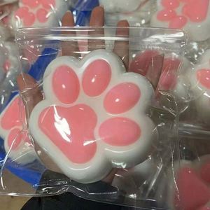 Wholesale Cat Paw 12X12CM Kawaii Animal Paw Factory Customize Silicone Taba Squishy Taba TPR Mochi Squishy Novelty <b>Gift</b> - Product Image 1