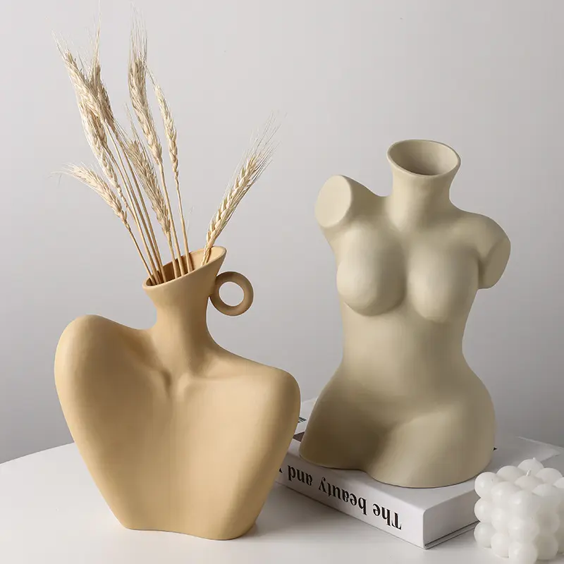 Aesthetic Vase New Creative Abstract Female Body Vase Bedroom Homestay Hotel Decorations