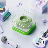 Mini-enceinte stéréo transparente Lixun A132 V5.0 pour Bluetooth 5.0, étanche IPX7, contrôle par application - Son clair et puissant pour bureau/vélo