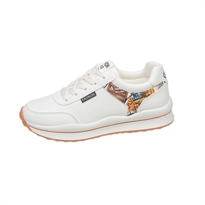 Zapatos Casuales para Caminar con Estampado Blanco y Negro para Mujer, Estilo Moderno, Zapatillas Retro con Plataforma - Product Image 5