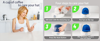 Automatische Baseballkappen-Reinigungsmaschine mit Dampf-, Bügel- und Formfunktion für Snapback-, Dad-, Trucker- und Bucket-Hats