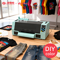Impresora DTF Comercial A3, Máquina de Transferencia Directa a Película PET, Tinta Eco Solvente Multicolor para Impresión de Ropa