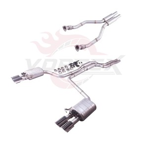 ท่อไอเสีย Vortex SS304 Valvetronic สำหรับ Audi A6 A7 2.0T 3.0T ระบบ Catback สำหรับรถแข่งสมรรถนะสูง - Product Image 2
