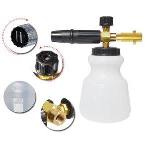 Mousseur à Savon <span class=keywords><strong>Haute</strong></span> <span class=keywords><strong>Pression</strong></span> pour Nettoyage Automobile, <span class=keywords><strong>Lance</strong></span> à Mousse Neige avec Bouteille Grande Ouverture 1L et Adaptateur <span class=keywords><strong>Karcher</strong></span> - Product Image 3