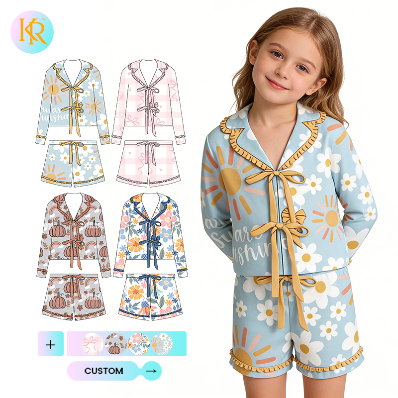 KERUI Custom Kds Pajama Set Girls