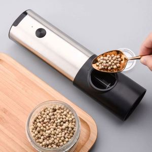 Hot Sell Automatic <b>Pepper</b> <b>Grinders</b> Mill Set USB Rechargeable Electric Salt and <b>Pepper</b> <b>Grinder</b> Set - Product Image 4