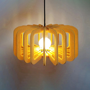 Lámpara de techo LED ajustable contemporánea Lámpara colgante de proyecto E26 de fieltro de lana tradicional moderna - Product Image 2