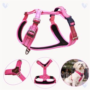 สายรัดสัตว์เลี้ยงแบบปรับได้ขนาดใหญ่ สะท้อนแสง หรูหรา สำหรับกิจกรรมกลางแจ้ง เสื้อกั๊กสุนัขแบบยุทธวิธี สายสะท้อนแสง ผ้า Oxford ไม่รั้ง คลิปหน้าสำหรับล่าสัตว์ คลิปคล้องคอ - Product Image 4