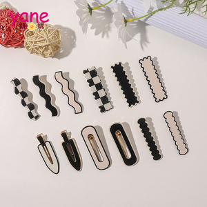 Pin Rambut Aksesori Vintage Perempuan, Gaya Hitam dan Putih Pin Rambut - Product Image 2