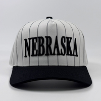 Sombrero a rayas Vintage para adultos de calidad superior personalizado elevado 3D bordado 5 paneles gorras de béisbol colorido algodón Snapback para hombres