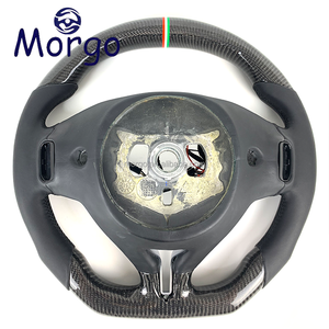 อุปกรณ์ตกแต่งรถยนต์สำหรับมาเซราติ <span class=keywords><strong>พวงมาลัย</strong></span>คาร์บอนไฟเบอร์พร้อมจอแสดงผล LED RPM แบบกำหนดเองสำหรับมาเซราติ จิบลิ เลวานเต้ จีที ปี 2007-2015 - Product Image 2