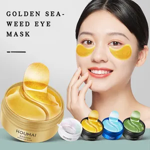 Houmal Hot Selling Eye Care Moisturizing Texture Hydrating Serum 24k Gold Collagen Eye Mask