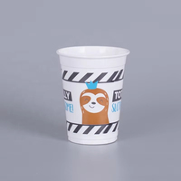 Personnalisation en usine jetable réutilisable transparent clair personnalisé imprimé logo en plastique PP tasse à boire tasses à café avec couvercles