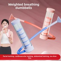 Equipo de Entrenamiento del Core Multifuncional, Ajustable de 20g, 60g, 100g, Material ABS, Alivia el Estrés, Entrenador de Respiración, Mancuerna de Respiración