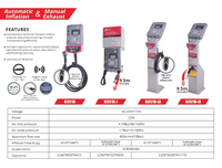 Gonfleur d'air de pneu semi-automatique/entièrement automatique HPMM LCD/LED/HJ-921B de gonfleur de pneu de voiture