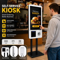 Señalización Digital para Exteriores de Estaciones de Autobús, Reproductor de Publicidad LCD IP65 Resistente al Agua de 2500nits, Kiosco Tótem de 55 y 65 Pulgadas, Kiosco de Autoservicio