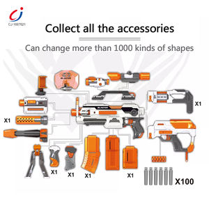 ปืนของเล่นเฉิงจี้ ปืนพลาสติกปลอดภัย ปืนแปลงร่างประกอบเอง ปืนยิงโฟมไฟฟ้า ปืนของเล่น กระสุนโฟมนุ่ม - Product Image 4