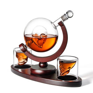 ユニークな鉛フリーガラススカルデカンターセットウイスキーガラスウイスキーデカンターギフトセット - Product Image 3