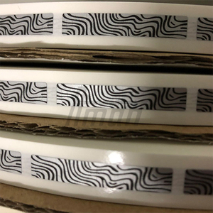 Zebra Stripe 6x35mm PET Anti-Counterfeit <b>Scratch</b> Off Labels Oblong 17000 Pieces Per Plate Commercial Promotion - Product Image 4