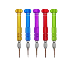 5 1 Mini herramienta de reparación de teléfonos móviles/celulares juego de destornilladores de acero S2 de precisión cromada Torx DIY para reparación de relojes de teléfono caja OEM