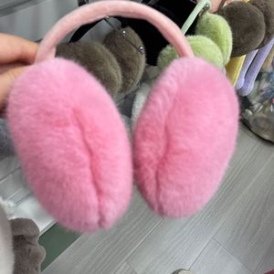 Buy In Bulk Hot Pink Earmuffs Soft Fur & Foldable Design | Alibaba.com