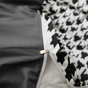 Simple Roca hommes Plaid Stripe Style non imprimé quatre pièces ensemble de literie coton ponçage <span class=keywords><strong>housse</strong></span> de couette trois pièces drap de lit pour la maison - Product Image 3