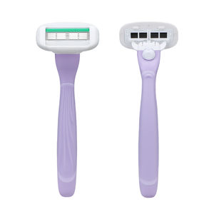 Maquinilla de Afeitar con 5 Cuchillas Ultrafinas de Acero Inoxidable, Cabezal de Maquinilla de Afeitar de Cinco Cuchillas con Parte Trasera Abierta, Maquinilla de Afeitar para Mujer - Product Image 1