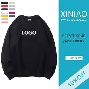 เสื้อสเวตเตอร์สวมหัวแขนยาวของผู้ชายผ้าฝ้าย100% โลโก้แบบกำหนดเองพิมพ์ลายนูนและพัฟ - Product Image 1