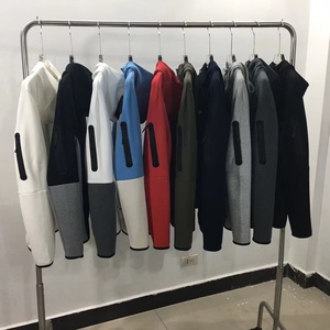 2025 tascabile <span class=keywords><strong>con</strong></span> cerniera in cotone Tech felpa sportiva per gli uomini sport per il tempo libero <span class=keywords><strong>con</strong></span> cerniera da uomo maglia girocollo - Product Image 3