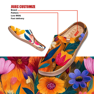 Scarpe Personalizzate per Infermiere, Sandali, <span class=keywords><strong>Ciabatte</strong></span>, Zoccoli in Tela OEM, Mules, Mezze Sneaker, Scarpe da Donna con Punta Larga - Product Image 3