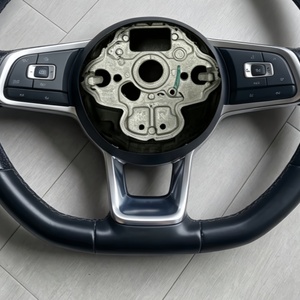 Volant personnalisé en cuir pleine fleur pour Volkswagen VW Polo <span class=keywords><strong>Golf</strong></span> R 6 <span class=keywords><strong>7</strong></span> 8 GTi Passat B7 B8 Jetta Tiguan MK6 MK7 - Product Image 3